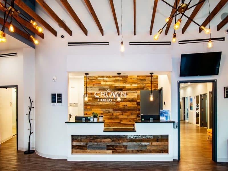 Modern dental treatment room at Crown Dental Care in Rockville, MD