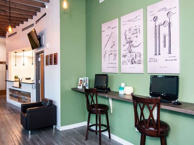 Consultation and digital imaging room at Crown Dental Care, Rockville
